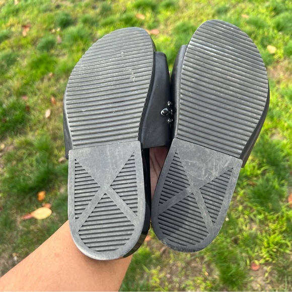 Tory Burch Brae Crystal Leather Slide Sandal Black Leather 5.5 - Picture 4 of 7